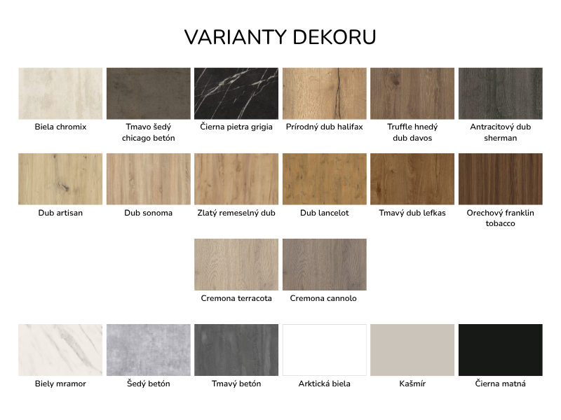 Catalina - varianty dekoru egen